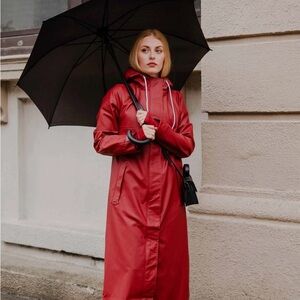 Mernini Raincoat -48” Merlot Red